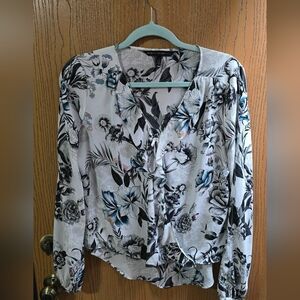White House Black Market Floral Top